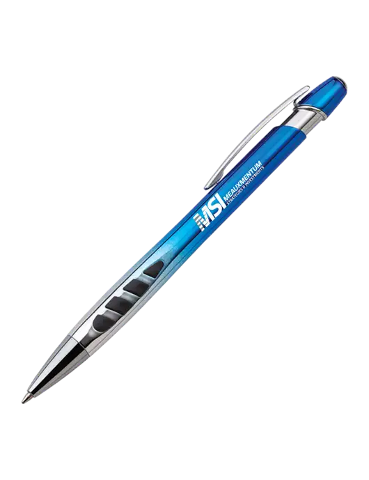 Zenith Blue Ballpoint Pen - Blue ink w/Meauxmentum Logo
