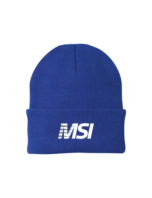Royal Knit Cap w/MSI Icon logo