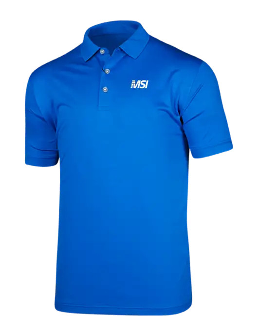 Callaway Vibrant Royal Blue Ventilated Polo w/MSI Icon logo