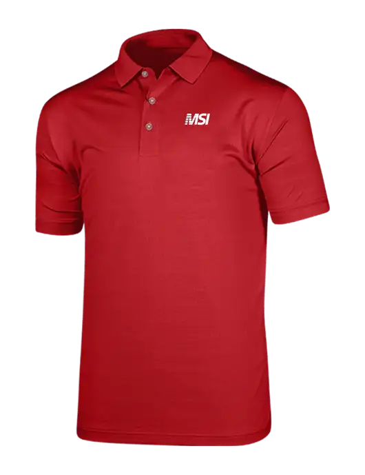 Callaway Vibrant Red Ventilated Polo w/MSI Icon logo