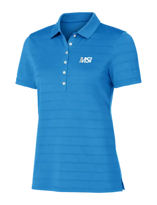 Callaway Womens Royal Blue Ventilated Polo w/MSI Icon logo
