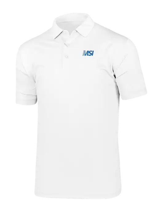Callaway Vibrant Bright White Ventilated Polo w/MSI Icon logo