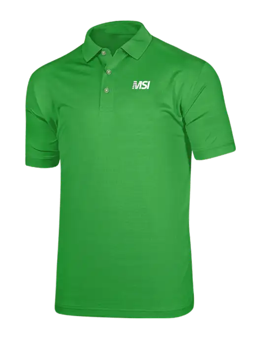 Callaway Vibrant Kelly Green Ventilated Polo w/MSI Icon logo
