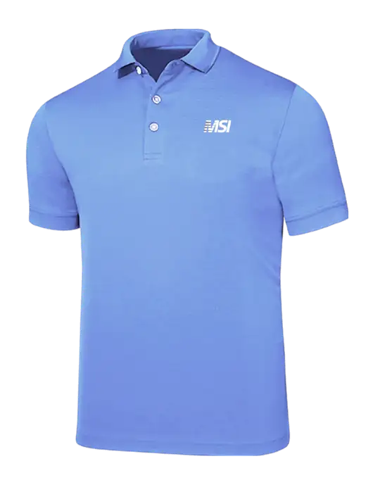 Callaway Ottoman Light Blue Polo w/MSI Icon logo