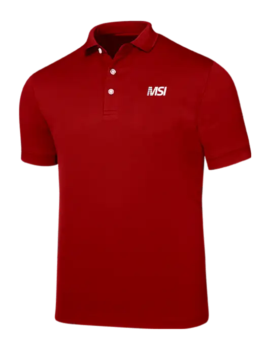Callaway Ottoman Red Polo w/MSI Icon logo