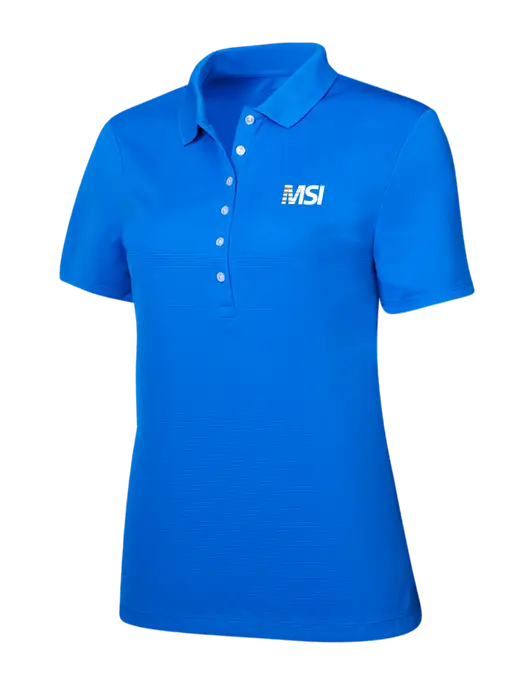 Callaway Womens Ottoman Royal Blue Polo w/MSI Icon logo