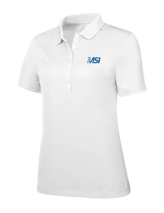 Callaway Womens Ottoman Bright White Polo w/MSI Icon logo
