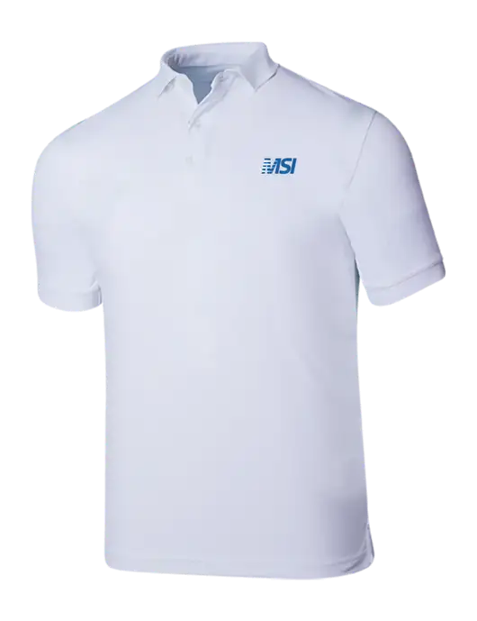Callaway Ottoman Bright White Polo w/MSI Icon logo
