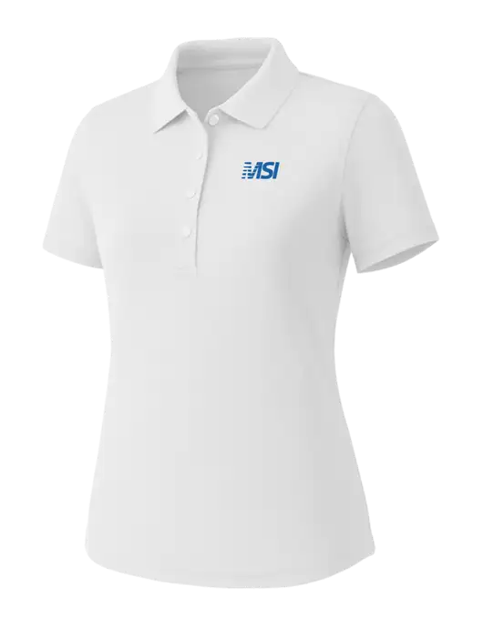 Callaway Womens Core Bright White Performance Polo w/MSI Icon logo
