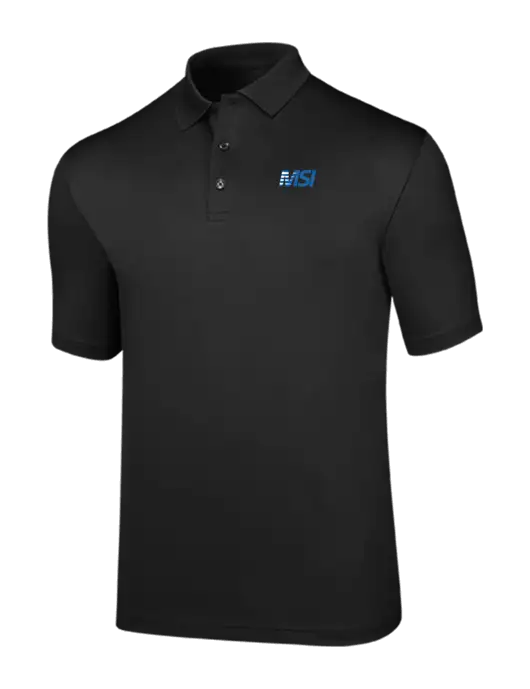 Callaway Opti-Dri Black Chev Polo w/MSI Icon logo