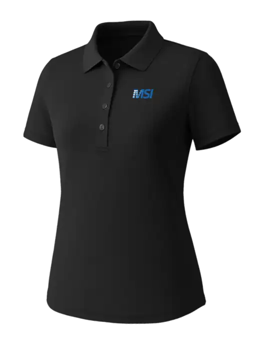 Callaway Womens Core Black Performance Polo w/MSI Icon logo