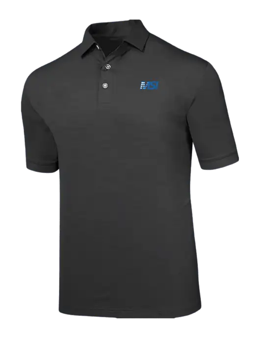Callaway Black Fashion Tonal Polo w/MSI Icon logo