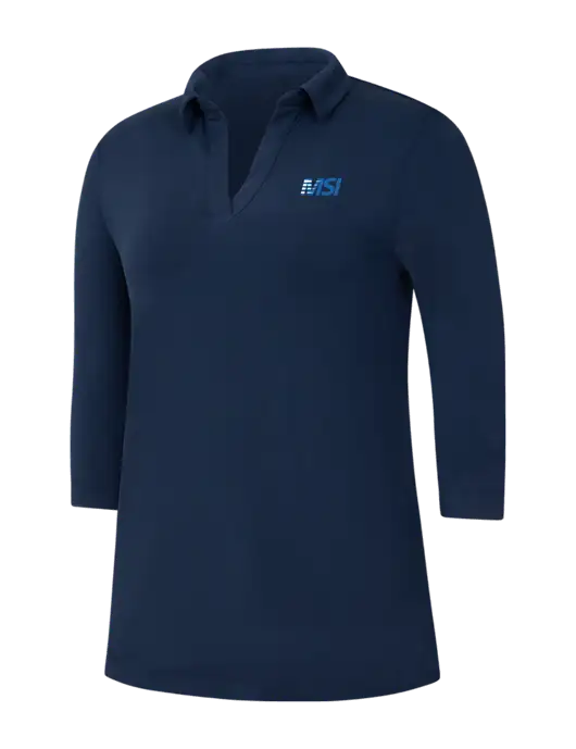 Navy Womens Luxe Knit Tunic w/MSI Icon logo