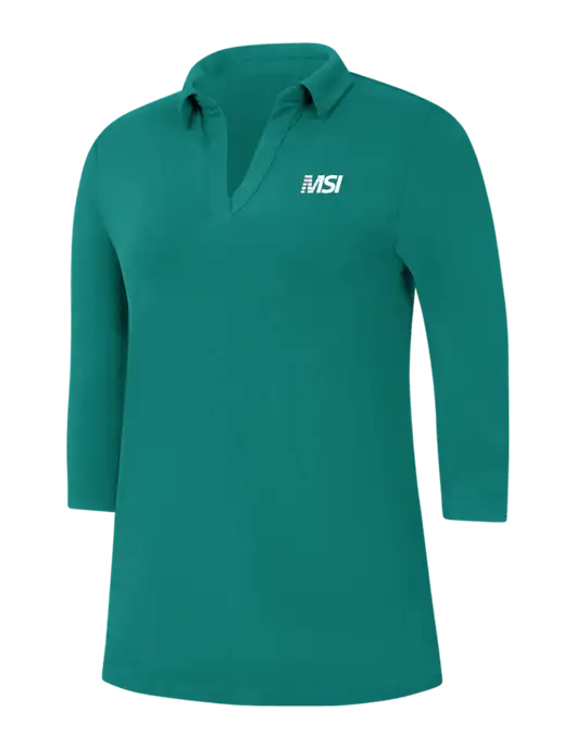 Womens Teal Luxe Knit Tunic w/MSI Icon logo