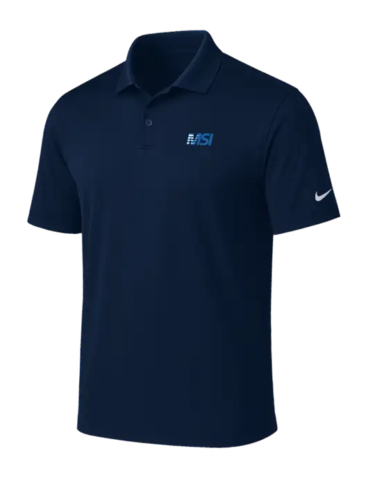 NIKE Navy Victory Solid Polo w/MSI Icon logo