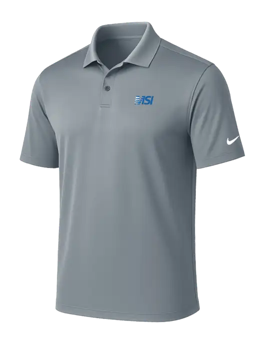 NIKE Medium Grey Victory Solid Polo w/MSI Icon logo