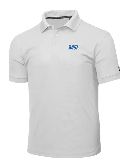 OGIO Bright White Caliber 2.0 Polo w/MSI Icon logo