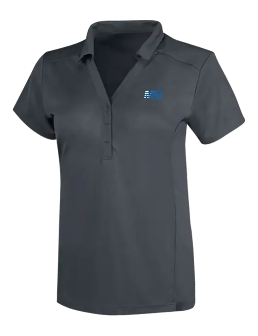 OGIO Dark Grey Womens Framework Polo w/MSI Icon logo