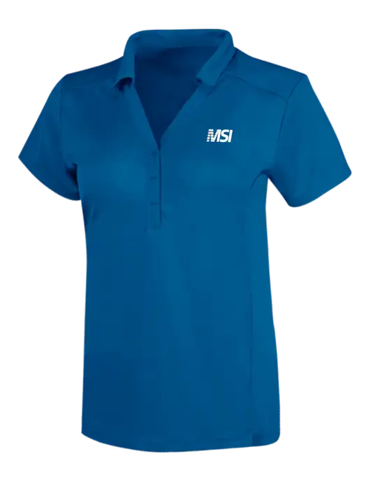OGIO Royal Blue Womens Framework Polo w/MSI Icon logo