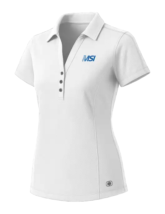 OGIO Womens White ONYX Polo w/MSI Icon logo