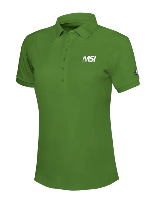 OGIO Womens Dark Kelly Green Jewel Polo w/MSI Icon logo