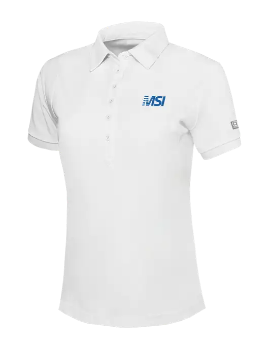OGIO Womens Bright White Jewel Polo w/MSI Icon logo