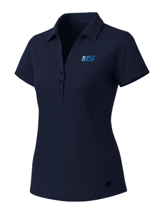 OGIO Womens Navy ONYX Polo w/MSI Icon logo