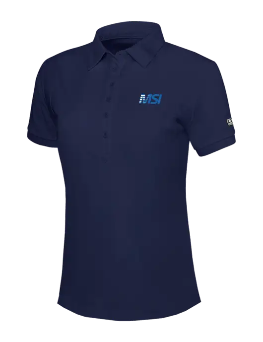 OGIO Womens Navy Jewel Polo w/MSI Icon logo