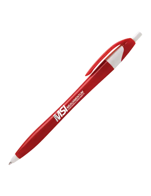 Novella Red/White Executive Pen - Blue Ink w/Meauxmentum Logo