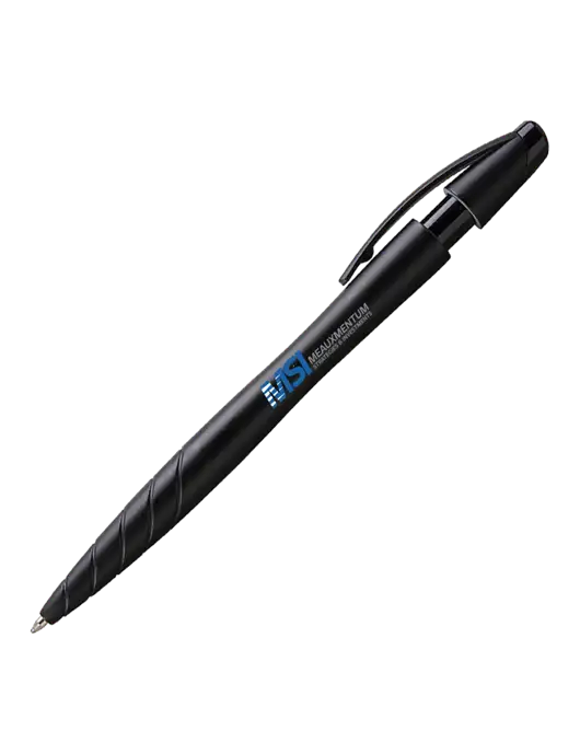 Awali Black Metallic Pen - Black Ink w/Meauxmentum Logo