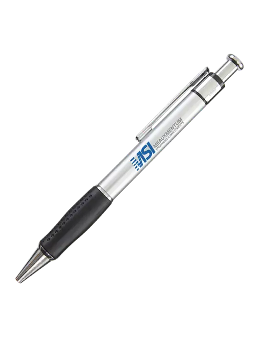 Malta Silver Pen - Black Ink w/Meauxmentum Logo