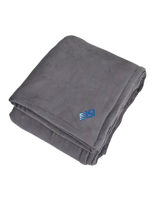 Mountain Lodge Hearth Grey Blanket  w/MSI Icon logo