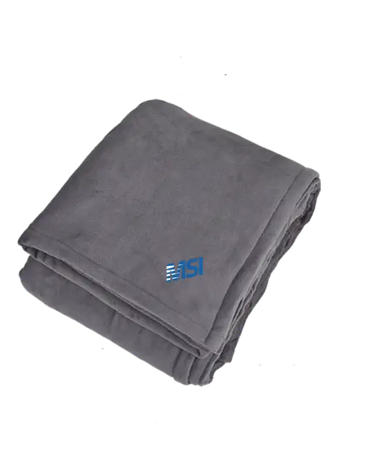 Oversized Graphite Ultra Plush Blanket Graphite w/MSI Icon logo