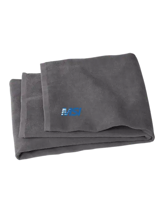 Graphite Beach Towel w/MSI Icon logo