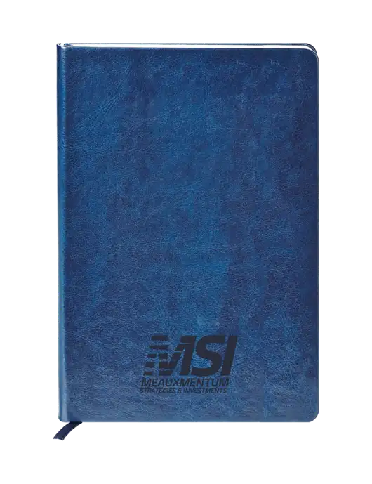 Fabrizio Blue Hard Cover 5.75 x 8.3 Journal w/Meauxmentum Logo