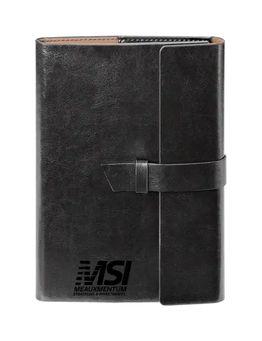 Fabrizio Black 6.875 x 9.56 Portfolio w/Meauxmentum Logo