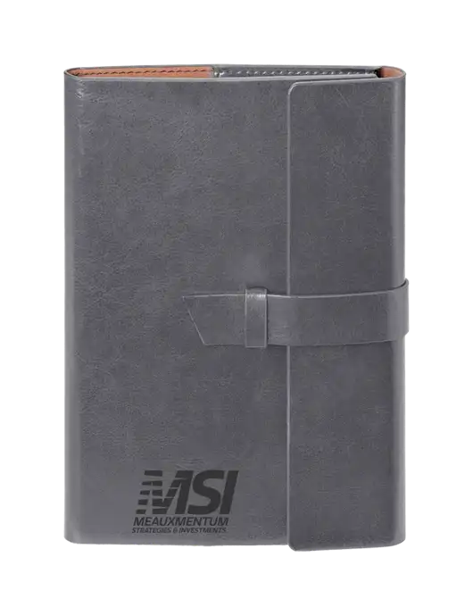 Fabrizio Grey 6.875 x 9.56 Portfolio w/Meauxmentum Logo