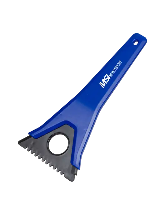 TriBlade Blue Windshield Scraper w/Meauxmentum Logo