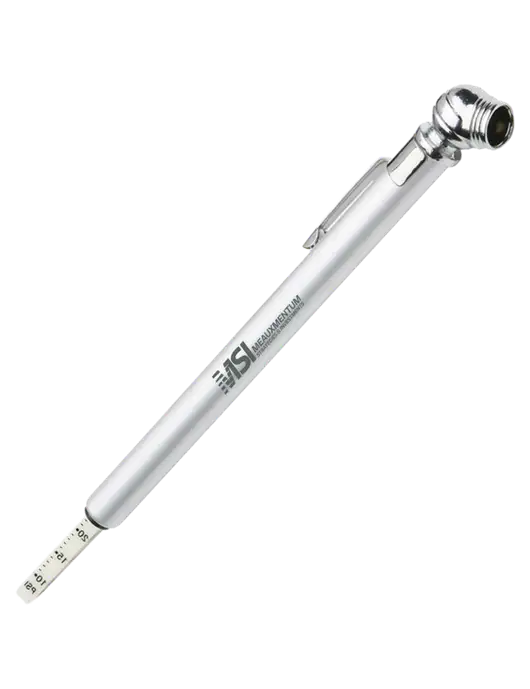 Quick View Silver Tire Gauge w/Meauxmentum Logo