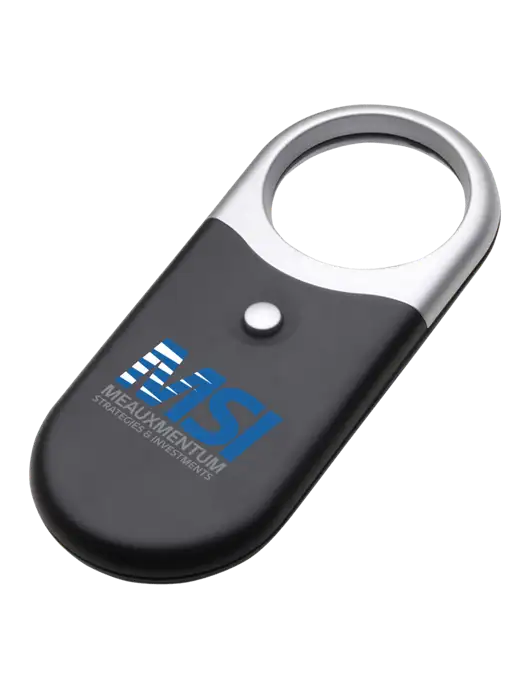 Compact Black Magnifier Light w/Meauxmentum Logo