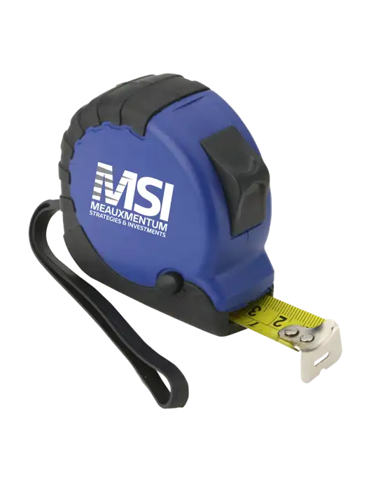 Blue Tape Measure, 16' w/Meauxmentum Logo