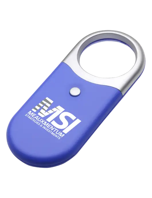 Compact Blue Magnifier Light w/Meauxmentum Logo