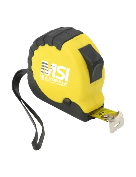 Yellow Tape Measure, 16' w/Meauxmentum Logo