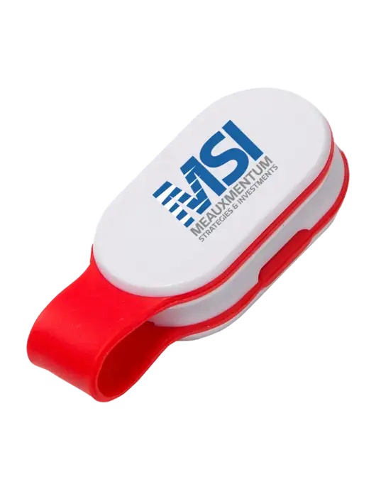 Magna Clip Red Personal Safety Light w/Meauxmentum Logo
