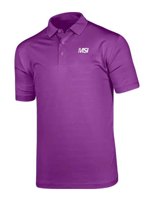 Callaway Vibrant Purple Ventilated Polo w/MSI Icon logo