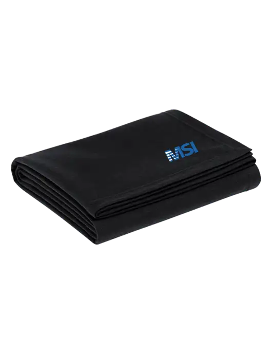 Recycled Black Blanket w/MSI Icon logo