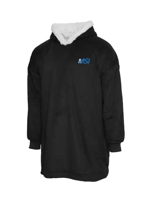 Wearable Lodge Black Blanket w/MSI Icon logo