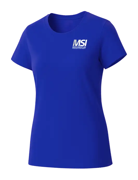 Womens Seriously Soft Royal T-Shirt w/Meauxmentum Logo