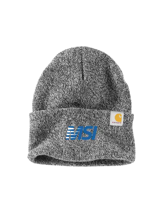 Carhartt Medium Grey Heather Watch Cap 2.0 w/MSI Icon logo