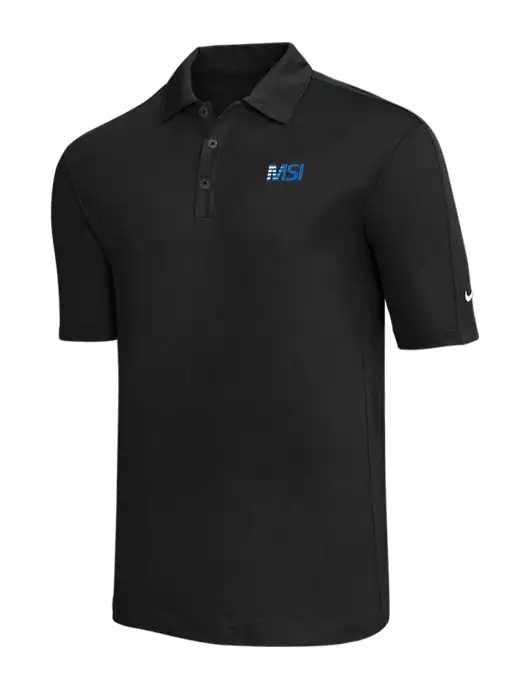 Nike Black Tech Sport Dri-FIT Polo w/MSI Icon logo
